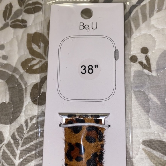 NWT Be U 38” Leopard Print Watch Band for Apple Watch - Picture 3 of 4